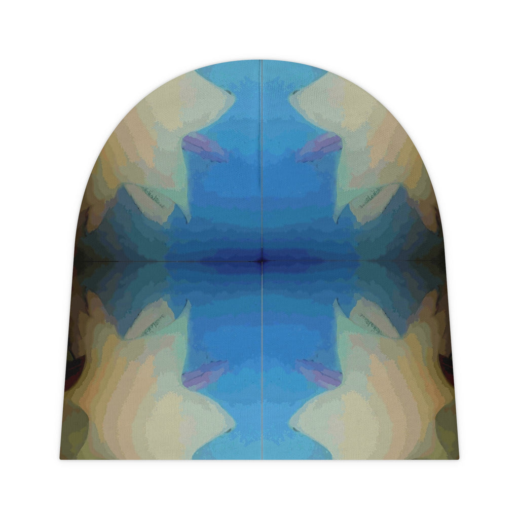Abstract Blue Kaleidoscope Baby Beanie – Soft Infant Hat