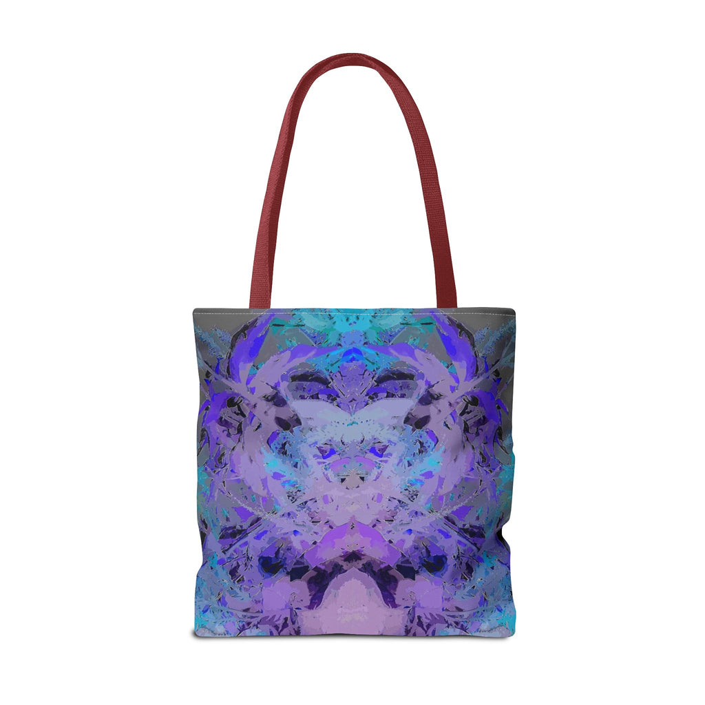 Abstract Purple Blue Mandala Tote Bag — Psychedelic Art AOP Carryall