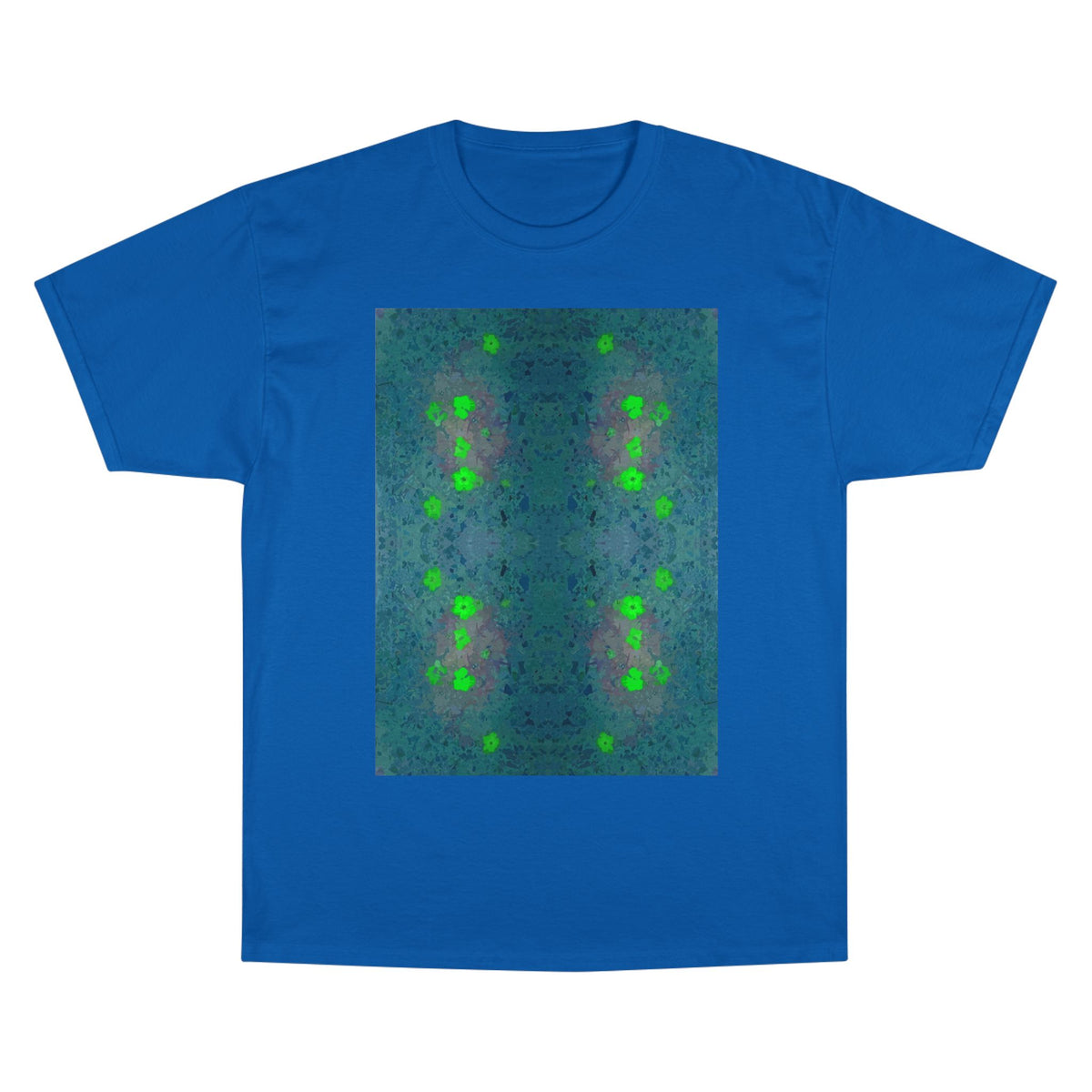Abstract Green Glow Graphic T-Shirt