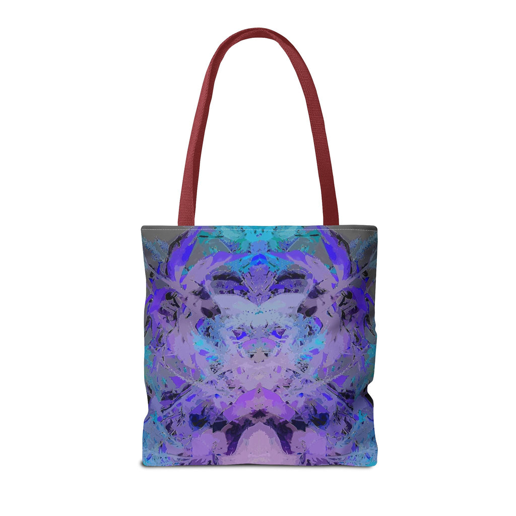 Abstract Purple Blue Mandala Tote Bag — Psychedelic Art AOP Carryall