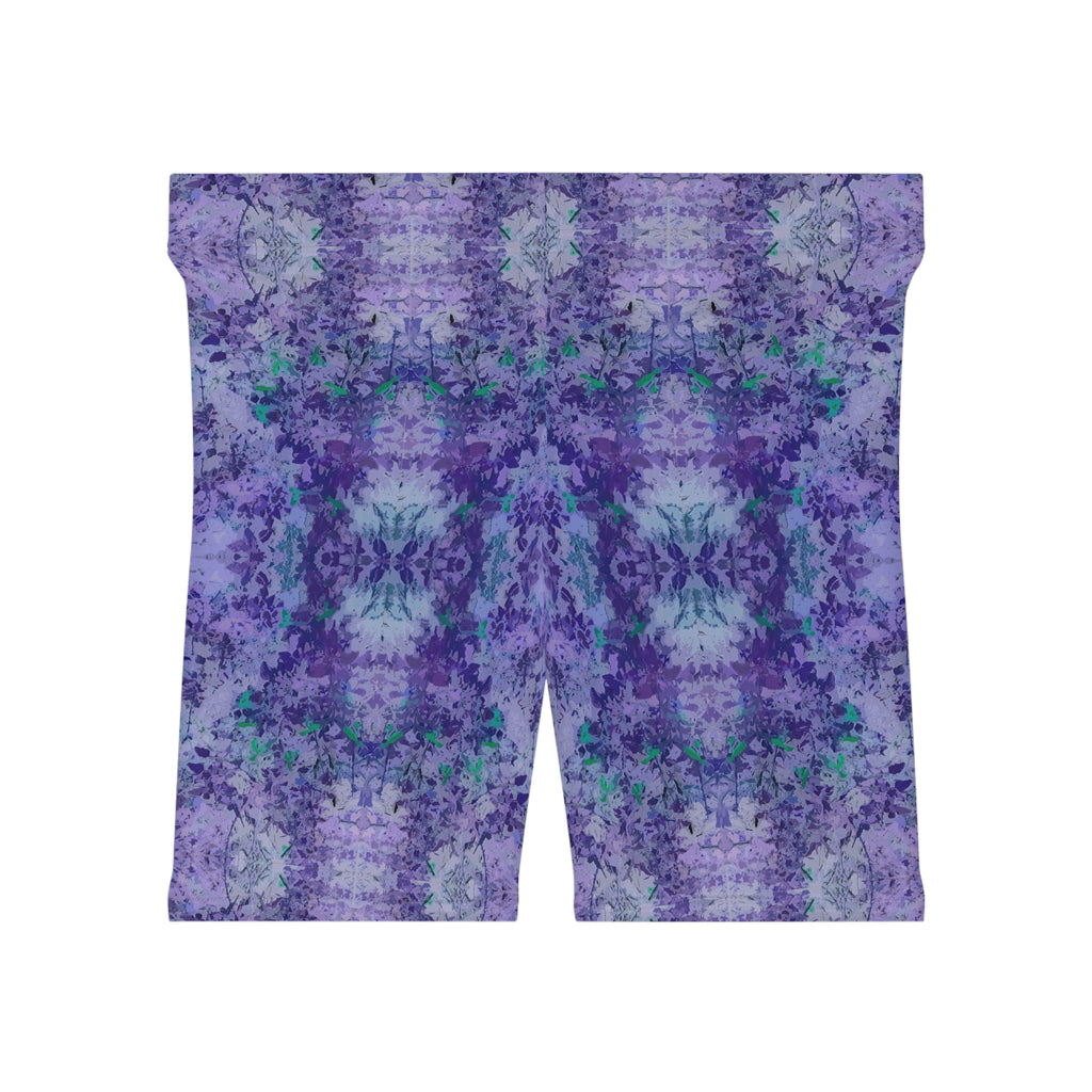 Purple Tie-Dye Biker Shorts — Women's Kaleidoscope Activewear