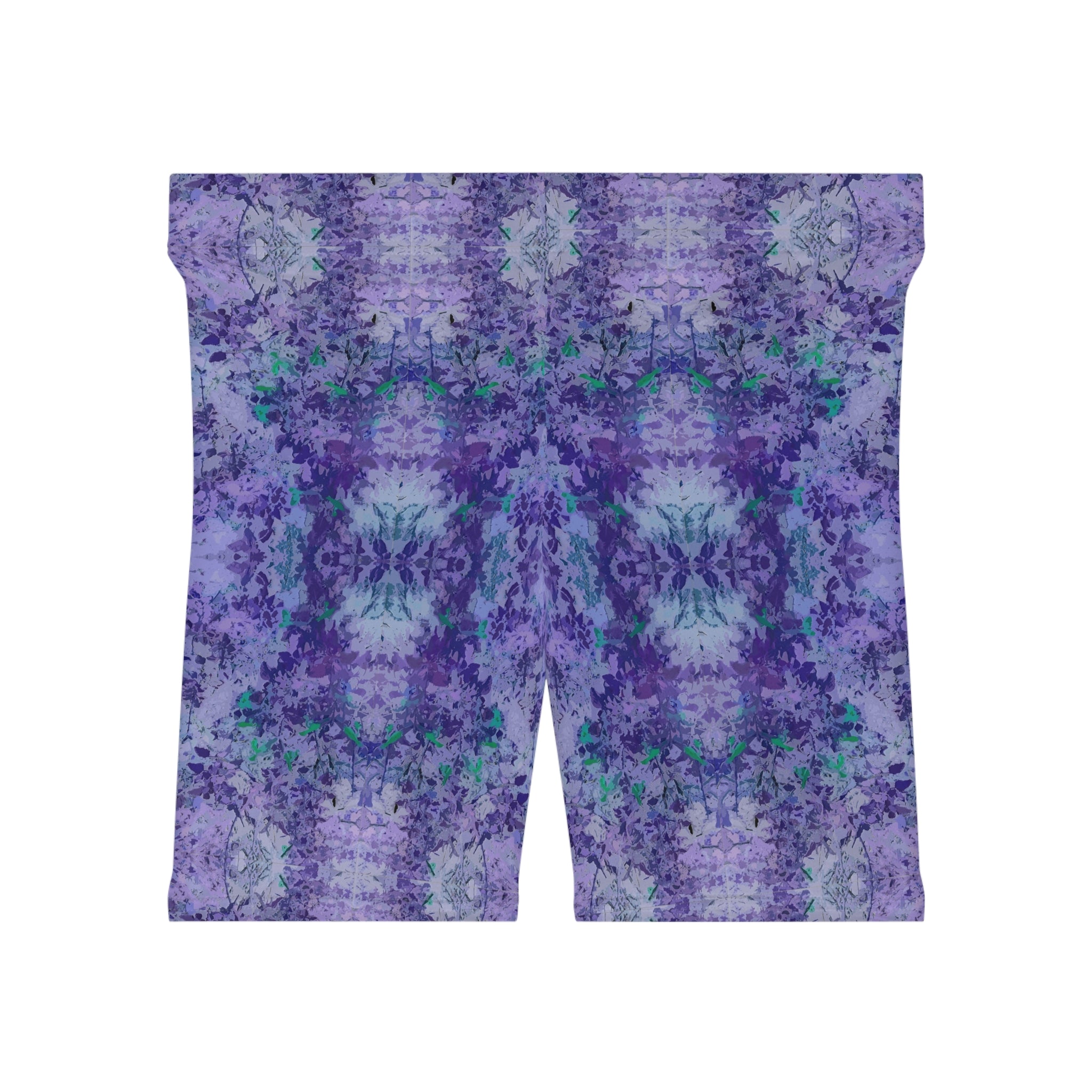 Purple Tie-Dye Biker Shorts — Women's Kaleidoscope Activewear