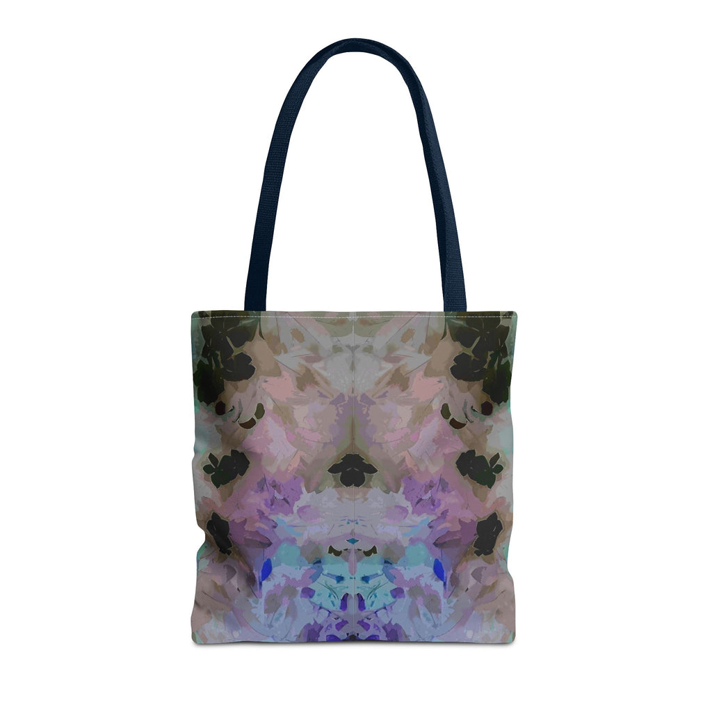 Floral Watercolor Mirror-Print Tote Bag — Pastel Bloom All-Over Print