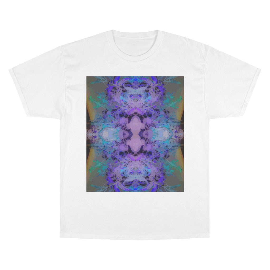 Abstract Kaleidoscope Tee — Purple Blue Symmetry Graphic T-Shirt