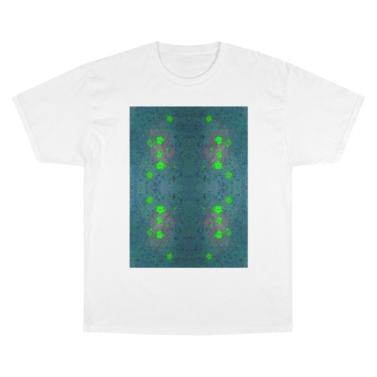 Abstract Green Glow Graphic T-Shirt