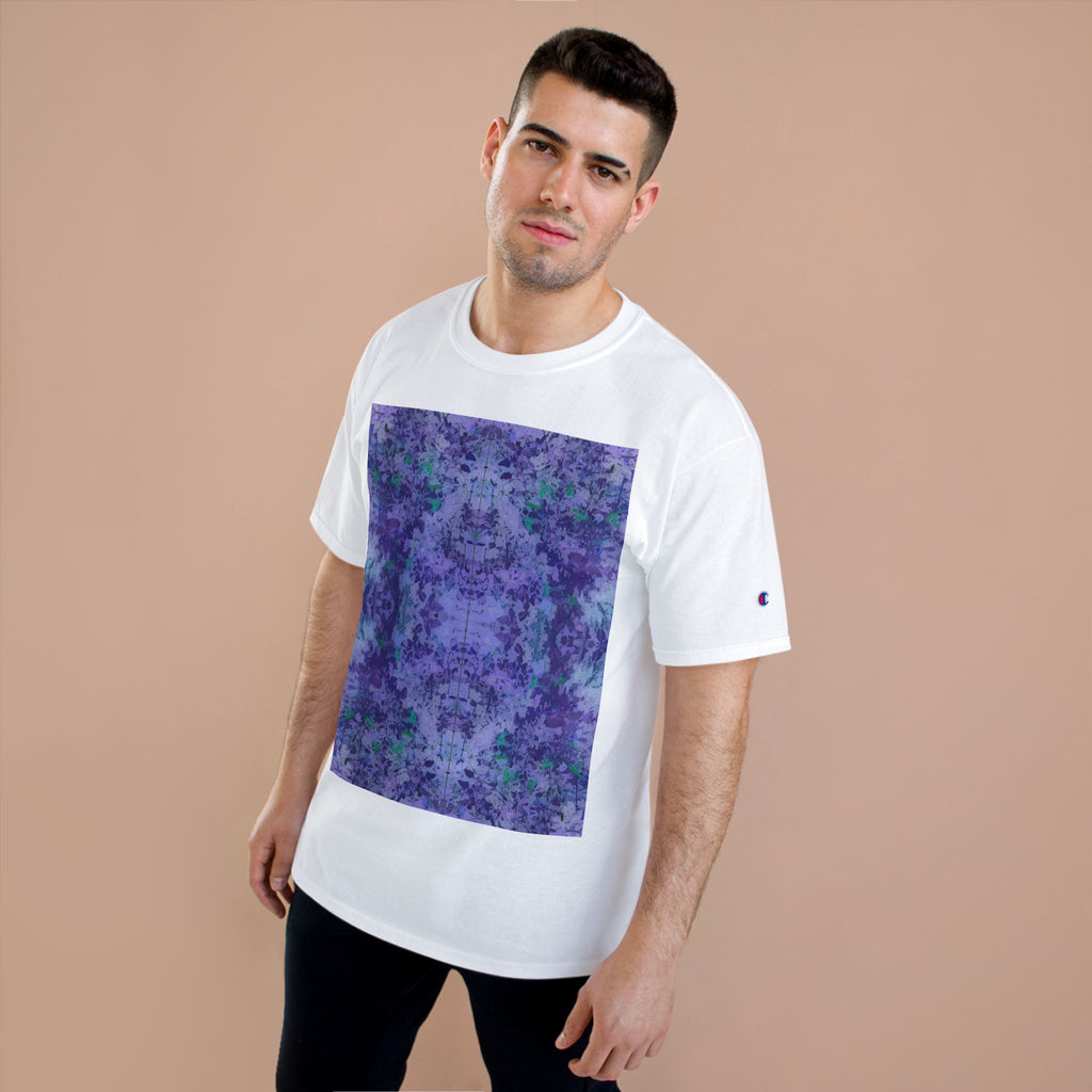 Champion T-Shirt — Purple Kaleidoscope Tie-Dye Graphic Tee