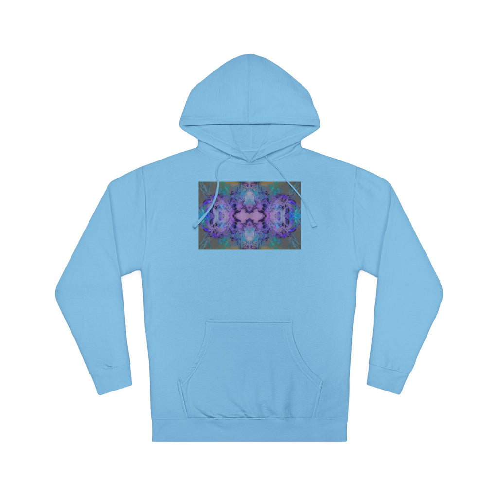Psychedelic Kaleidoscope Hoodie — Abstract Purple Blue Art Sweatshirt