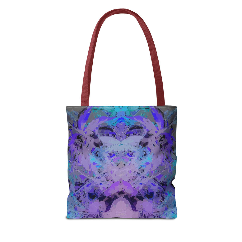 Abstract Purple Blue Mandala Tote Bag — Psychedelic Art AOP Carryall