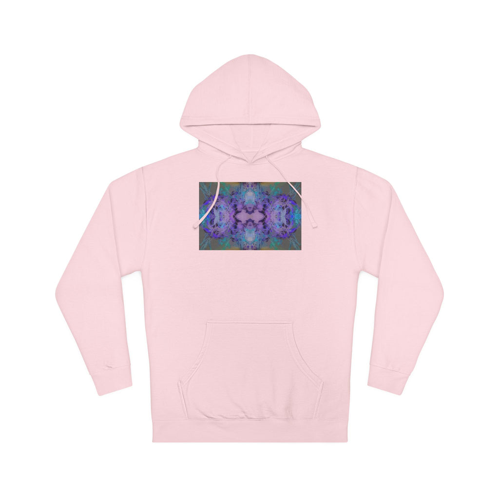 Psychedelic Kaleidoscope Hoodie — Abstract Purple Blue Art Sweatshirt