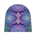 Pastel Kaleidoscope Baby Beanie – Purple & Teal Abstract Newborn Hat