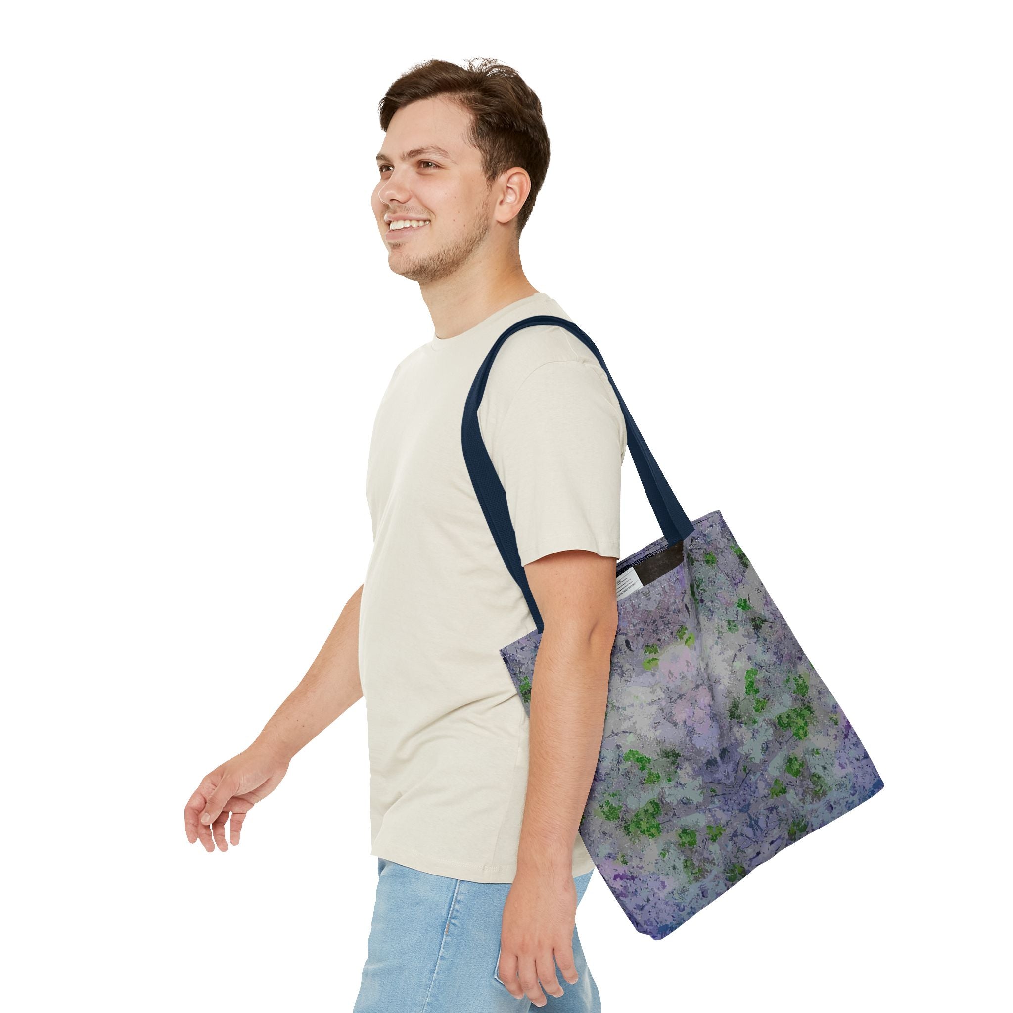 Kaleidoscope Watercolor Tote Bag – Floral Abstract AOP Carryall