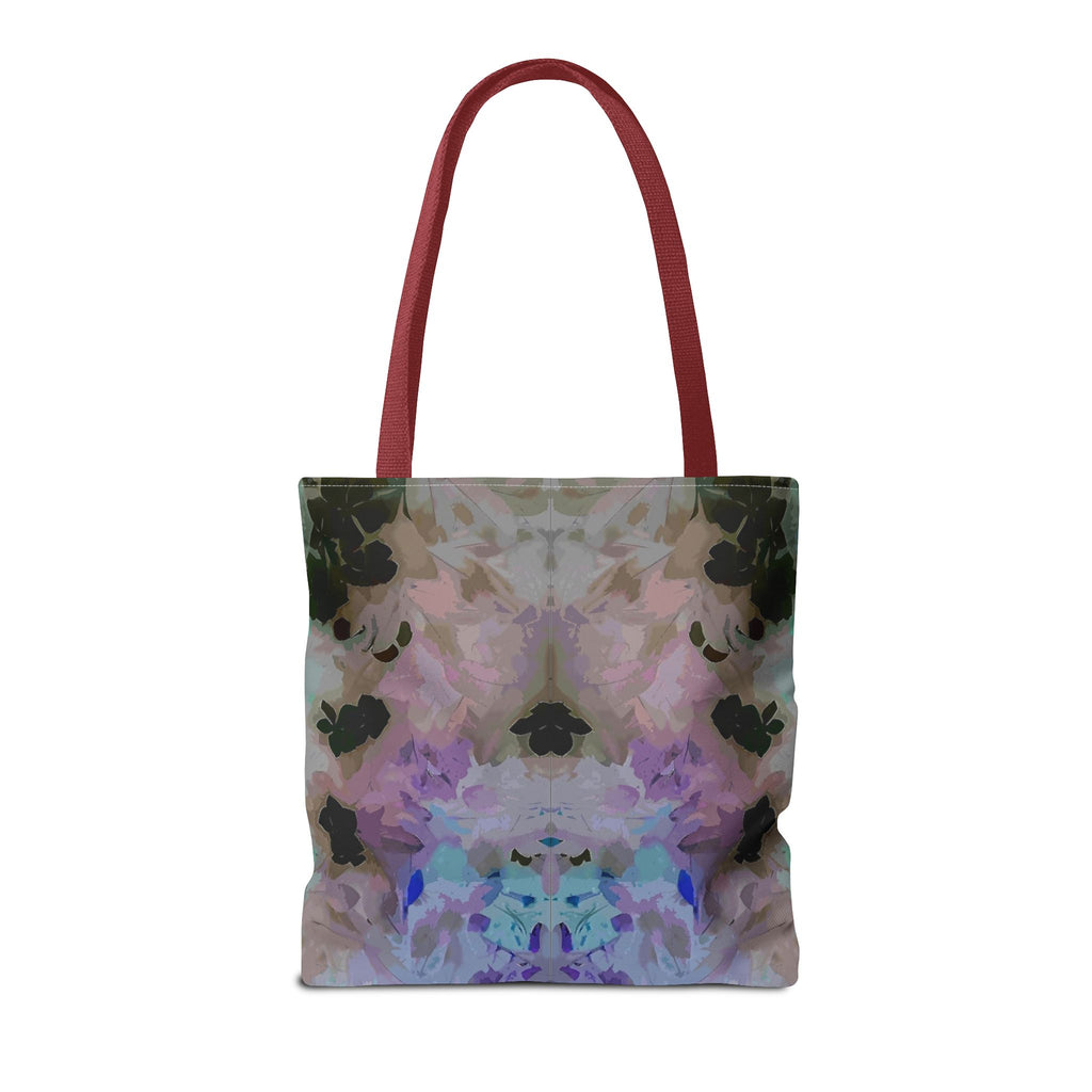 Floral Watercolor Mirror-Print Tote Bag — Pastel Bloom All-Over Print