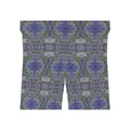 Floral Kaleidoscope Women's Biker Shorts — Purple Patterned Activewear