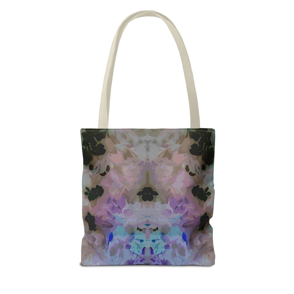 Floral Watercolor Mirror-Print Tote Bag — Pastel Bloom All-Over Print