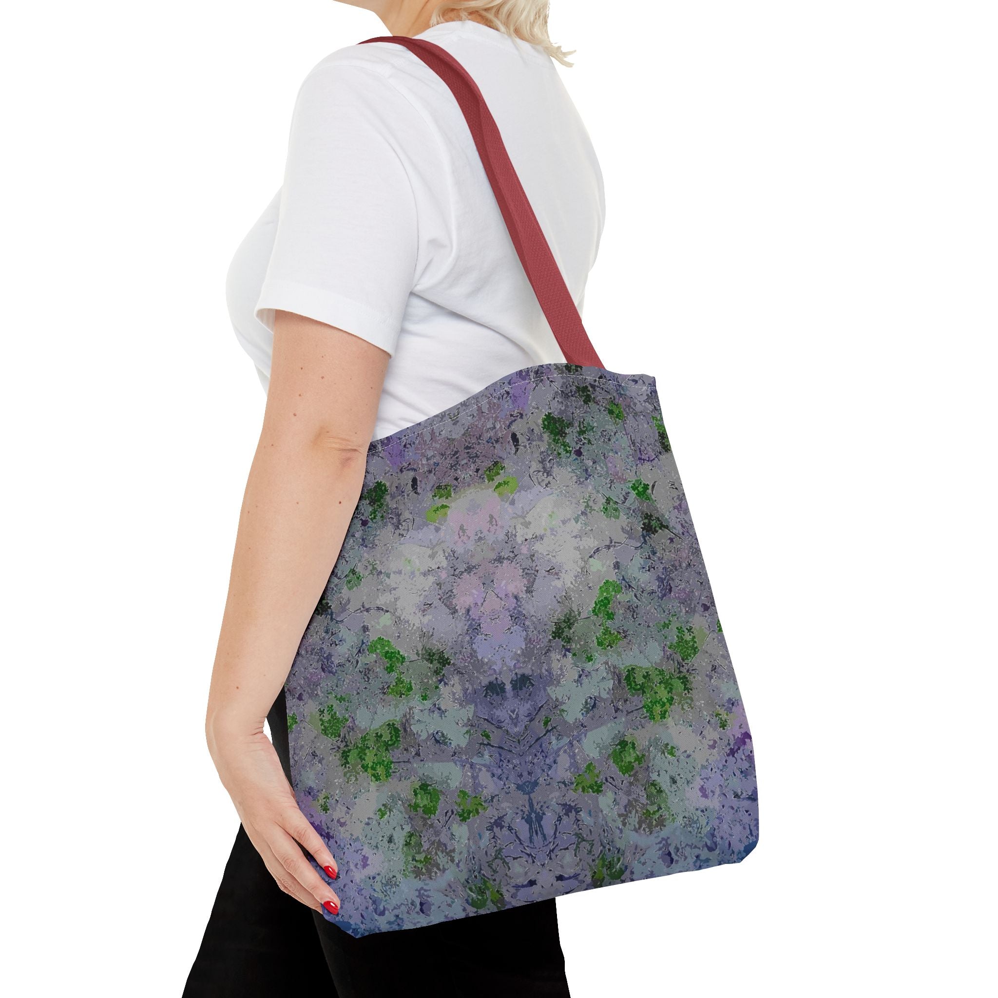 Kaleidoscope Watercolor Tote Bag – Floral Abstract AOP Carryall