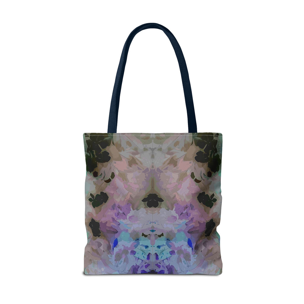 Floral Watercolor Mirror-Print Tote Bag — Pastel Bloom All-Over Print