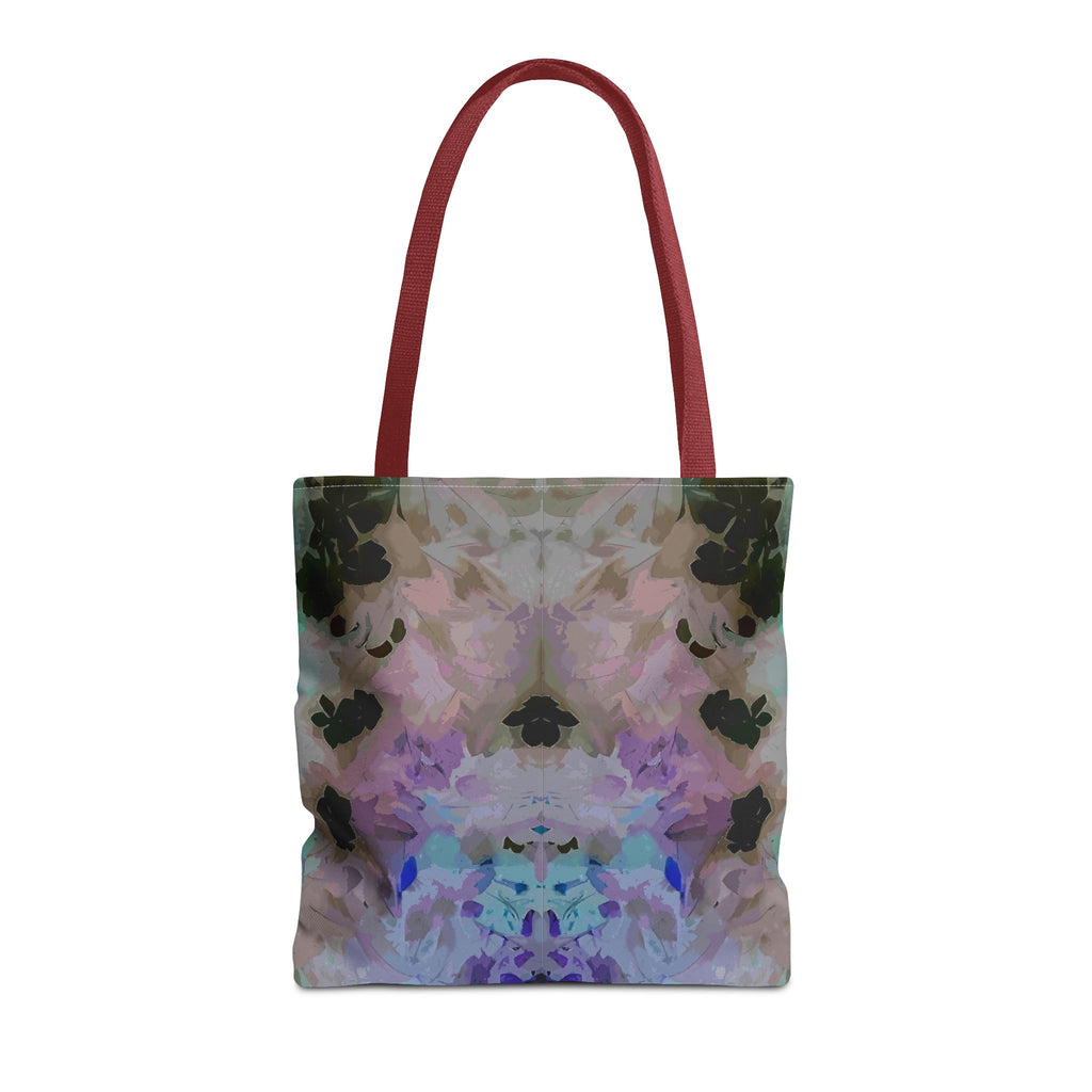 Floral Watercolor Mirror-Print Tote Bag — Pastel Bloom All-Over Print