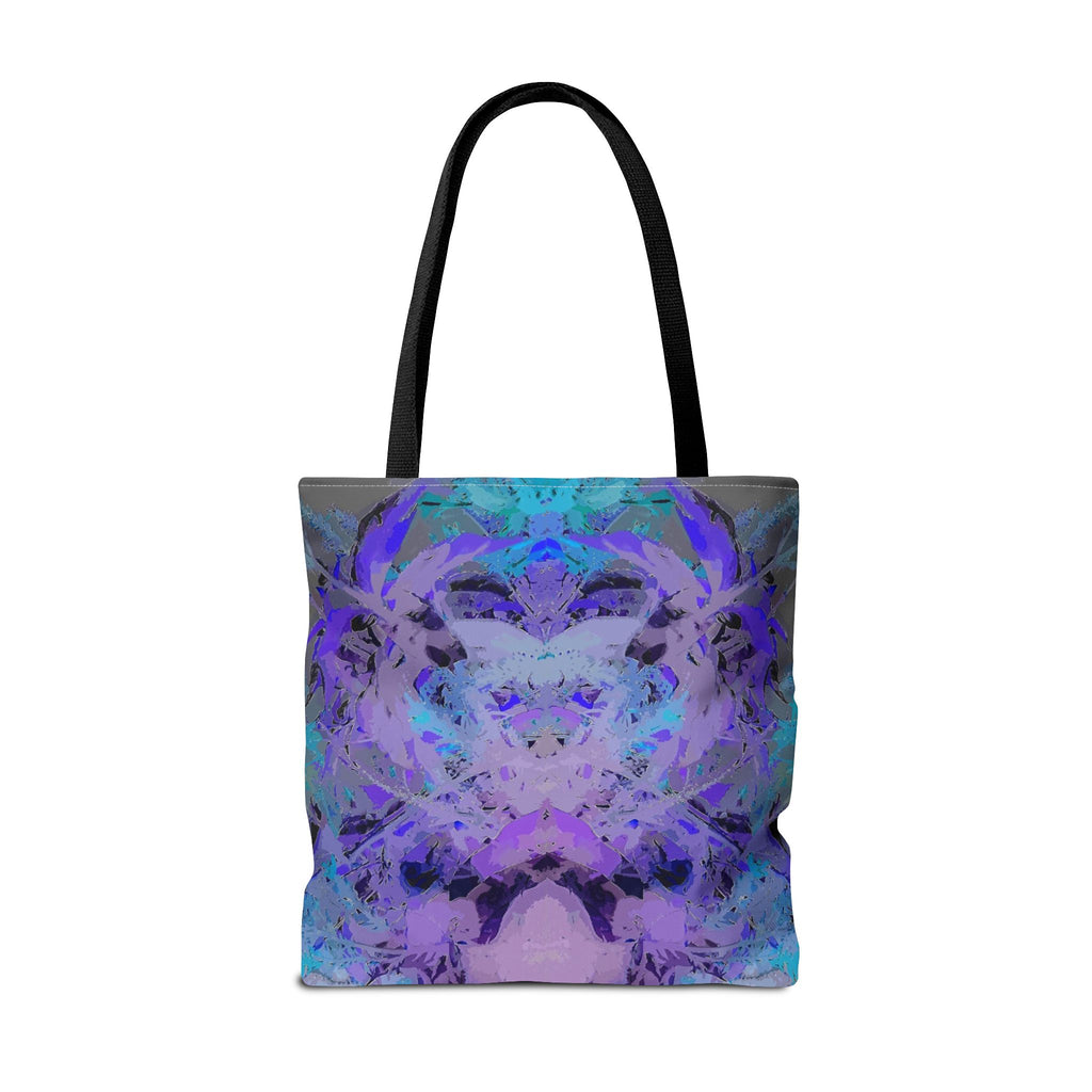 Abstract Purple Blue Mandala Tote Bag — Psychedelic Art AOP Carryall