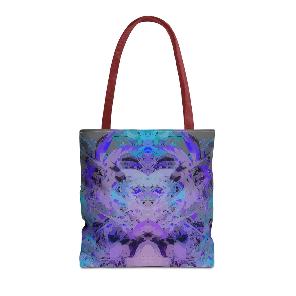Abstract Purple Blue Mandala Tote Bag — Psychedelic Art AOP Carryall