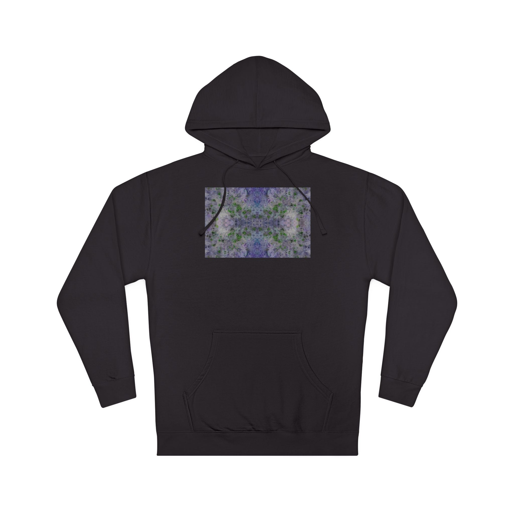 Kaleidoscope Floral Hoodie — Abstract Symmetry Graphic Sweatshirt