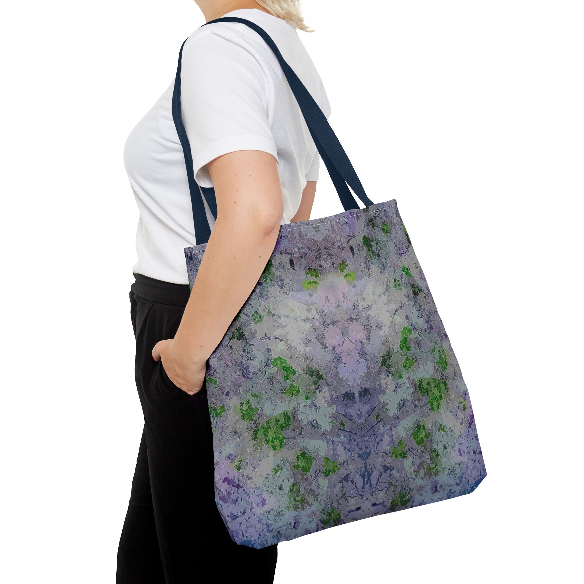 Kaleidoscope Watercolor Tote Bag – Floral Abstract AOP Carryall