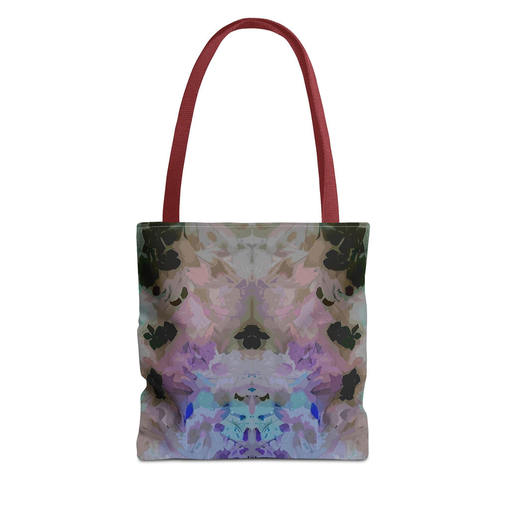 Floral Watercolor Mirror-Print Tote Bag — Pastel Bloom All-Over Print