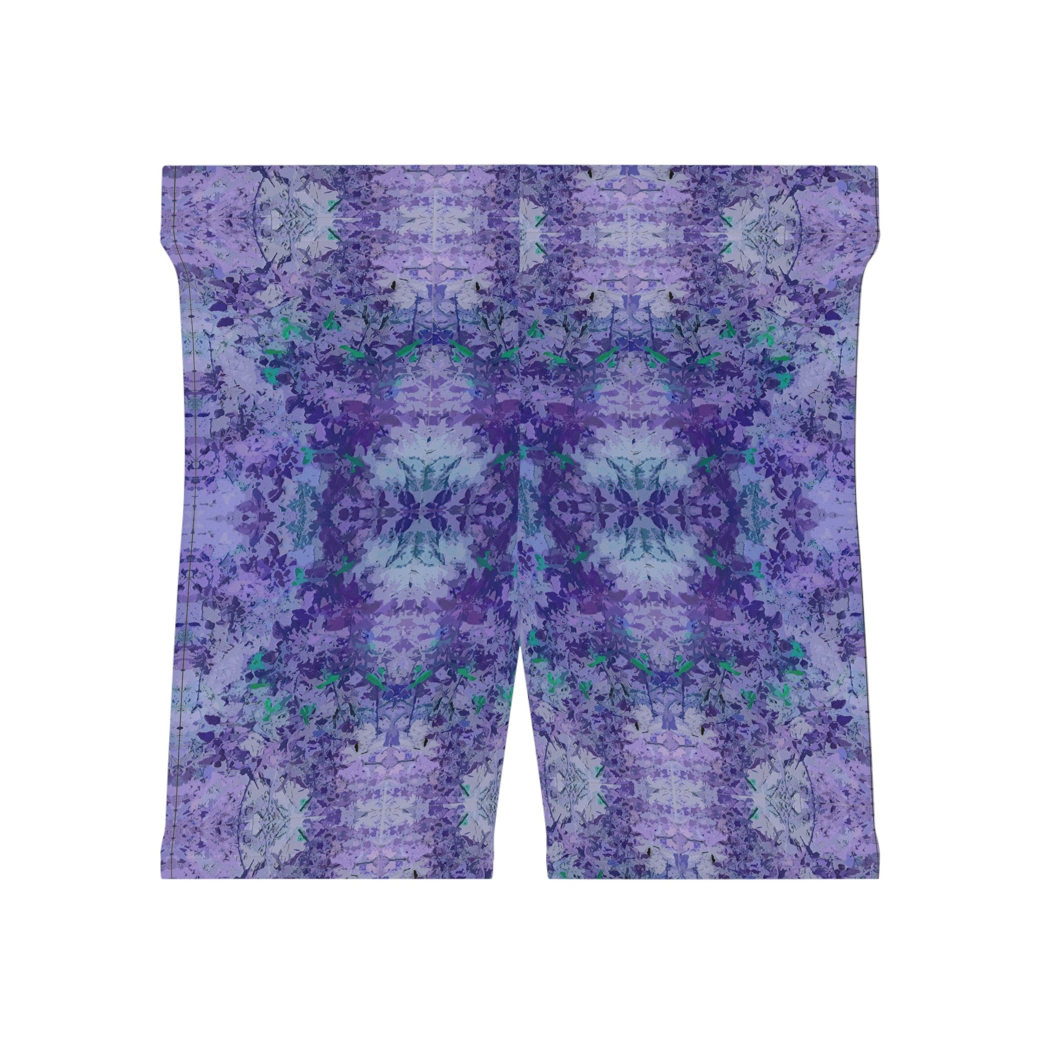 Purple Tie-Dye Biker Shorts — Women's Kaleidoscope Activewear