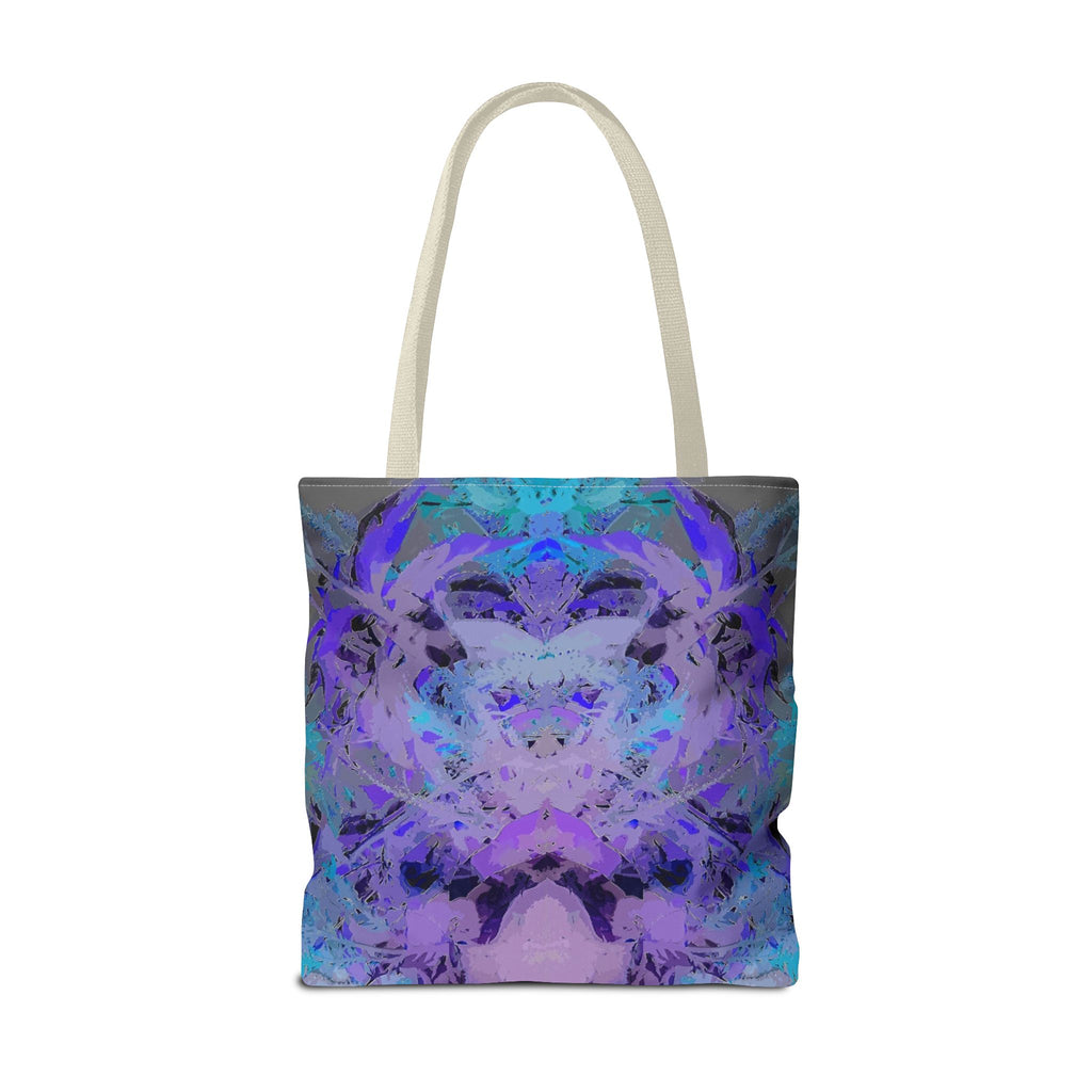 Abstract Purple Blue Mandala Tote Bag — Psychedelic Art AOP Carryall