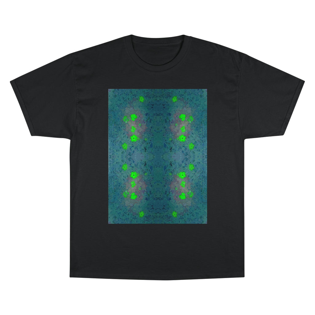 Abstract Green Glow Graphic T-Shirt