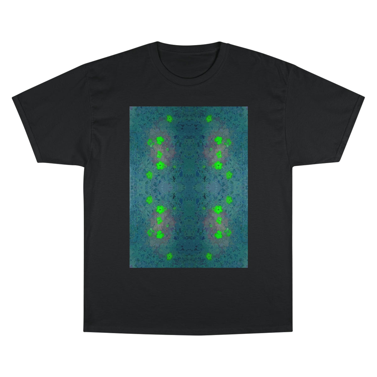 Abstract Green Glow Graphic T-Shirt