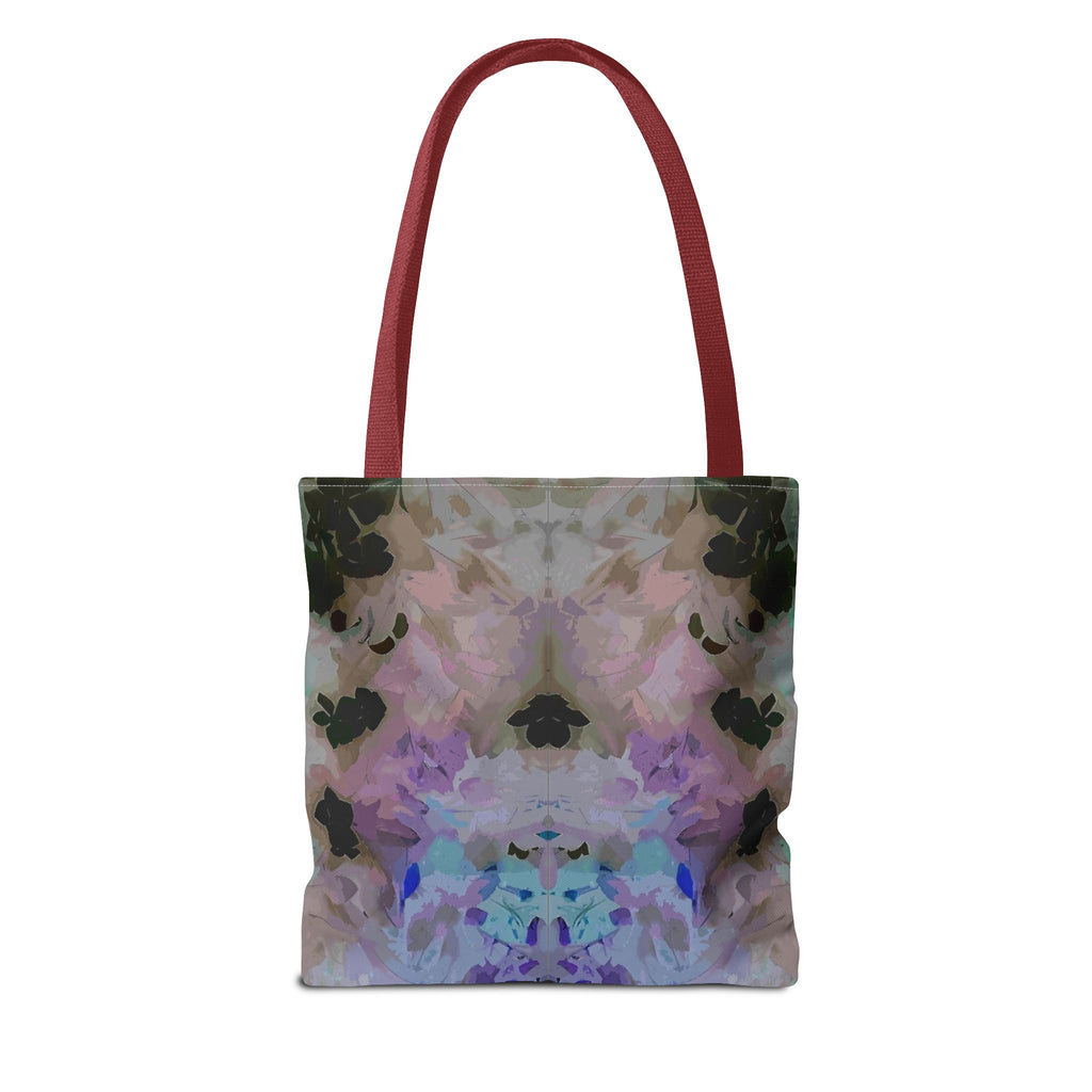 Floral Watercolor Mirror-Print Tote Bag — Pastel Bloom All-Over Print