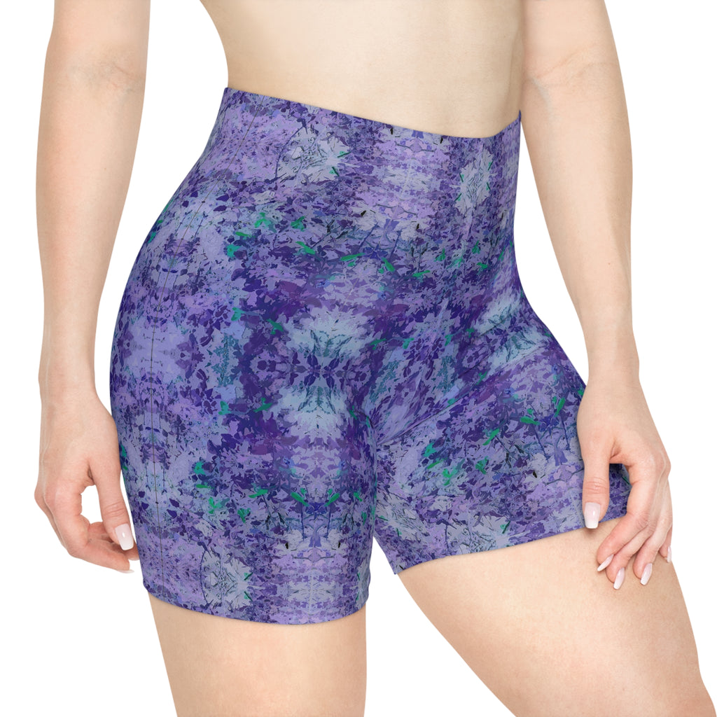 Purple Tie-Dye Biker Shorts — Women's Kaleidoscope Activewear