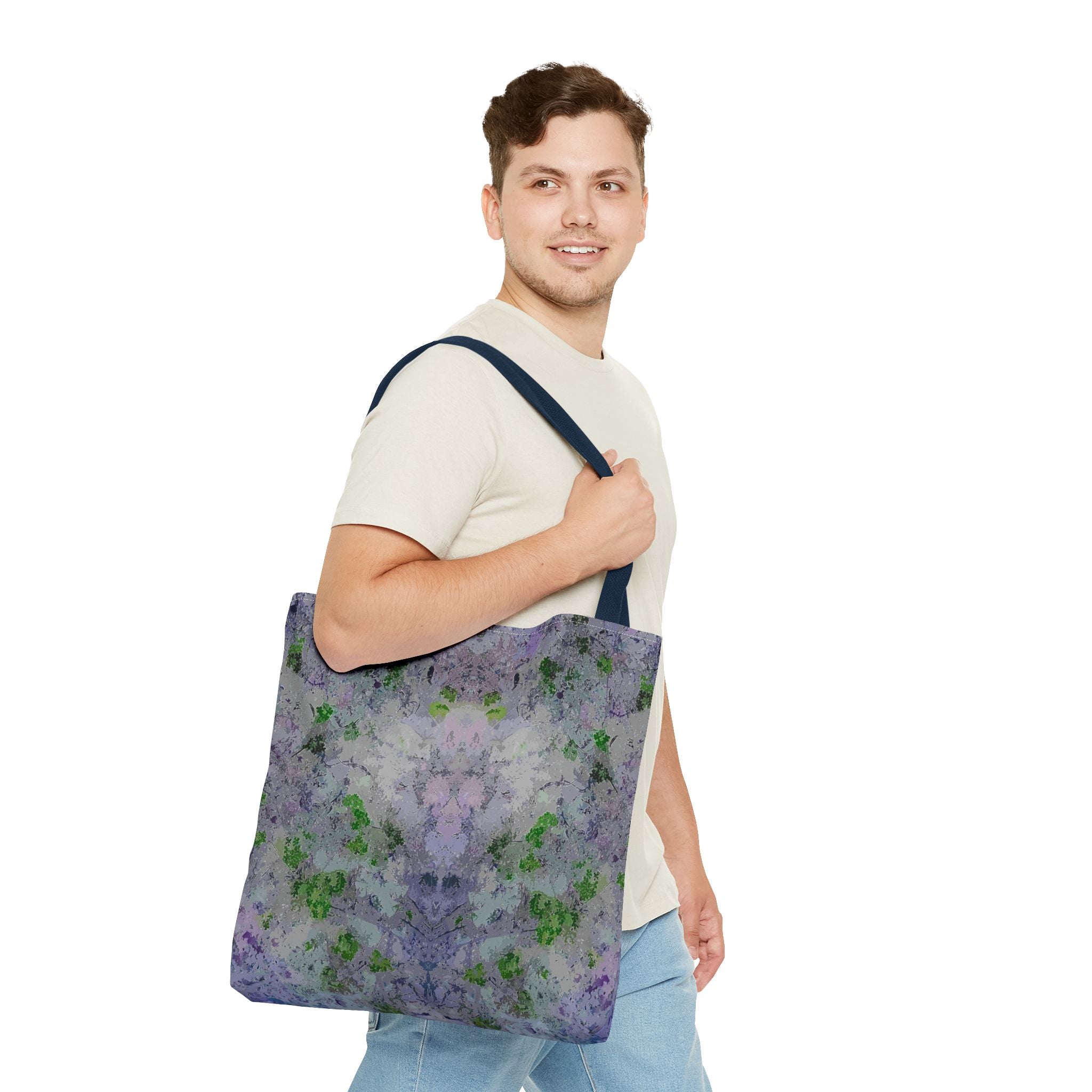 Kaleidoscope Watercolor Tote Bag – Floral Abstract AOP Carryall