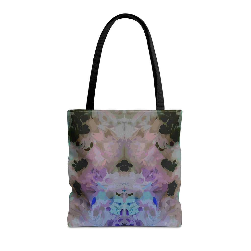 Floral Watercolor Mirror-Print Tote Bag — Pastel Bloom All-Over Print