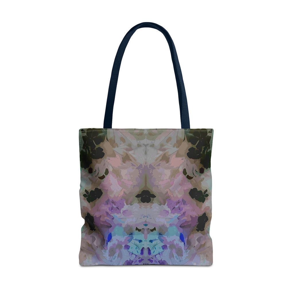 Floral Watercolor Mirror-Print Tote Bag — Pastel Bloom All-Over Print