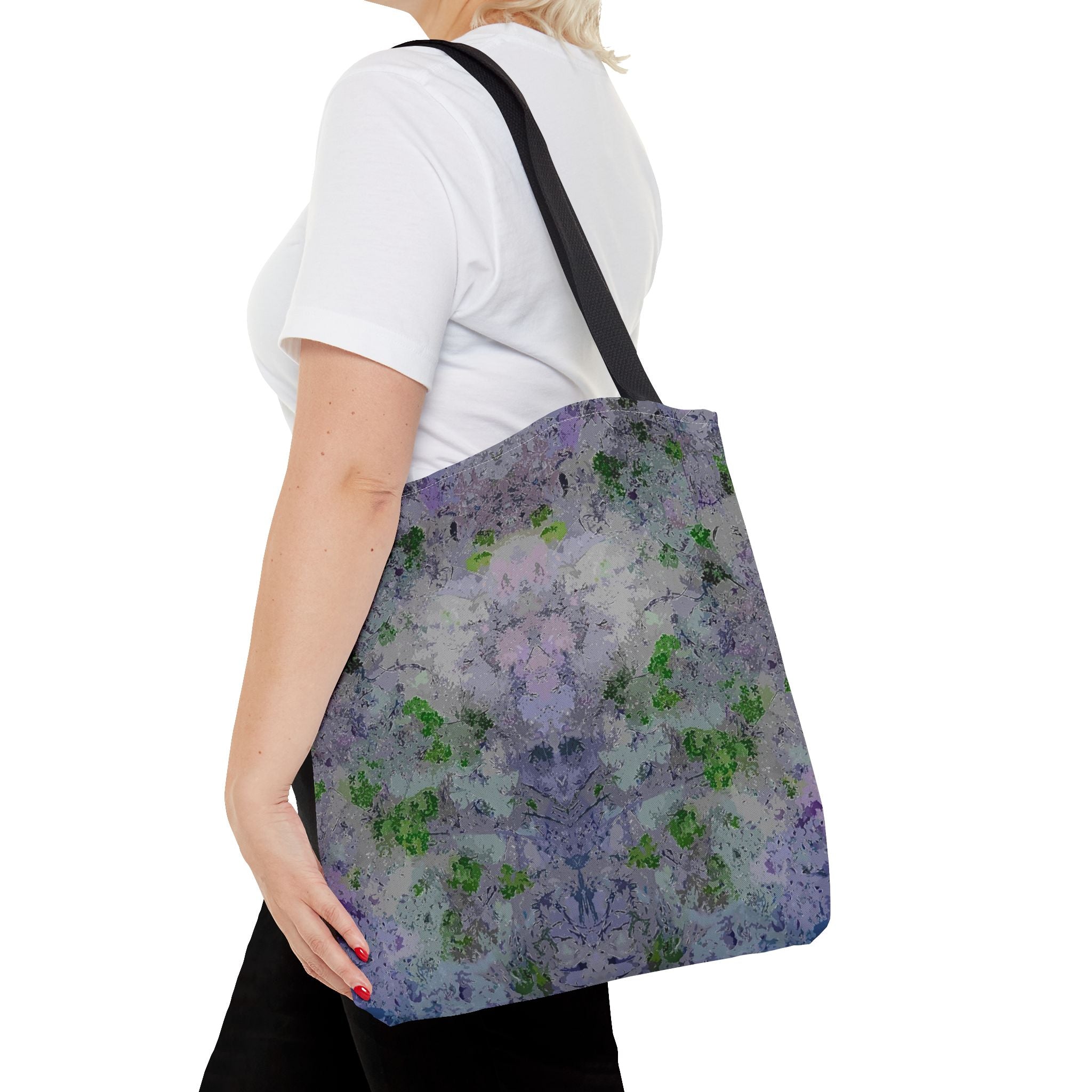 Kaleidoscope Watercolor Tote Bag – Floral Abstract AOP Carryall