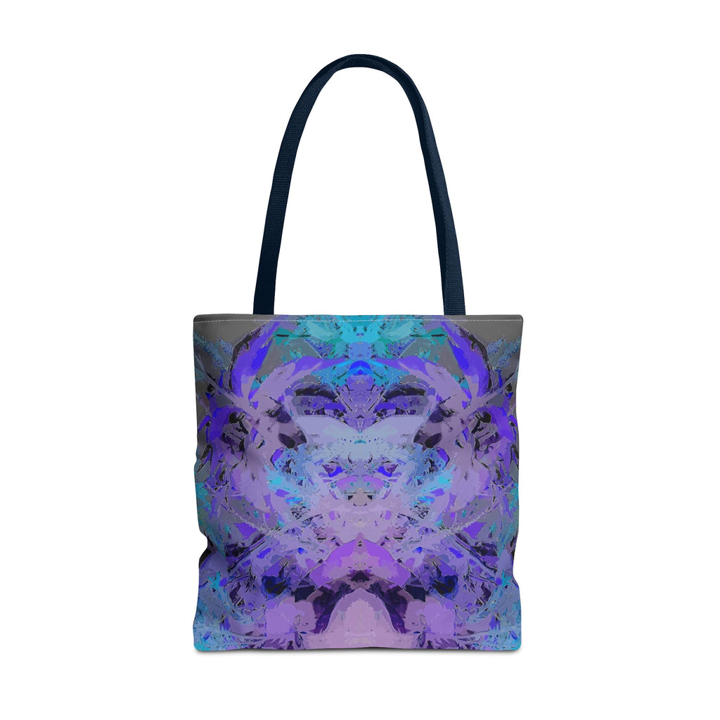 Abstract Purple Blue Mandala Tote Bag — Psychedelic Art AOP Carryall