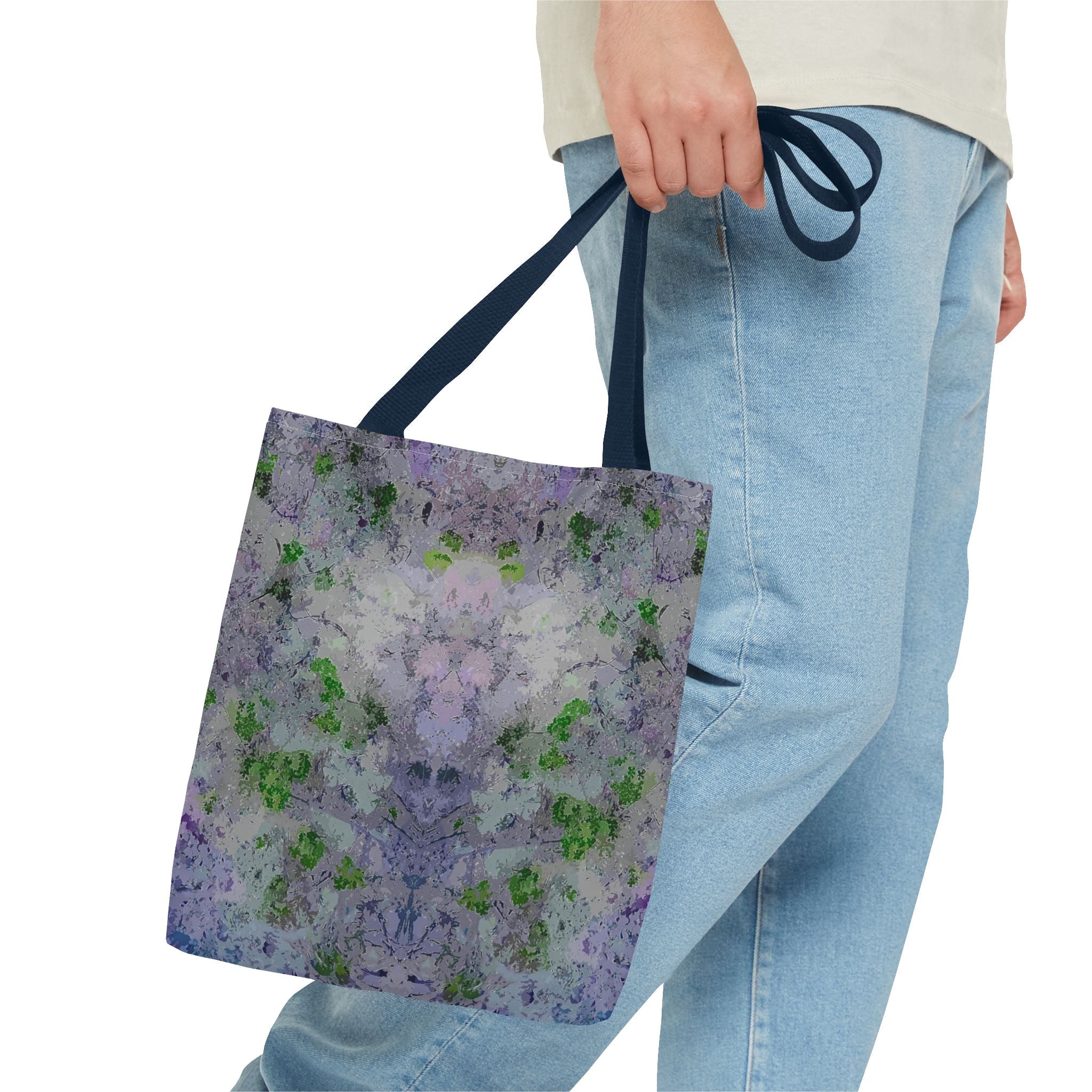 Kaleidoscope Watercolor Tote Bag – Floral Abstract AOP Carryall