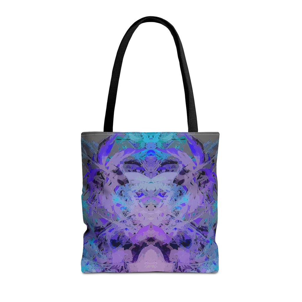 Abstract Purple Blue Mandala Tote Bag — Psychedelic Art AOP Carryall