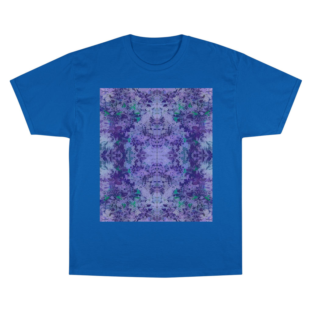 Champion T-Shirt — Purple Kaleidoscope Tie-Dye Graphic Tee