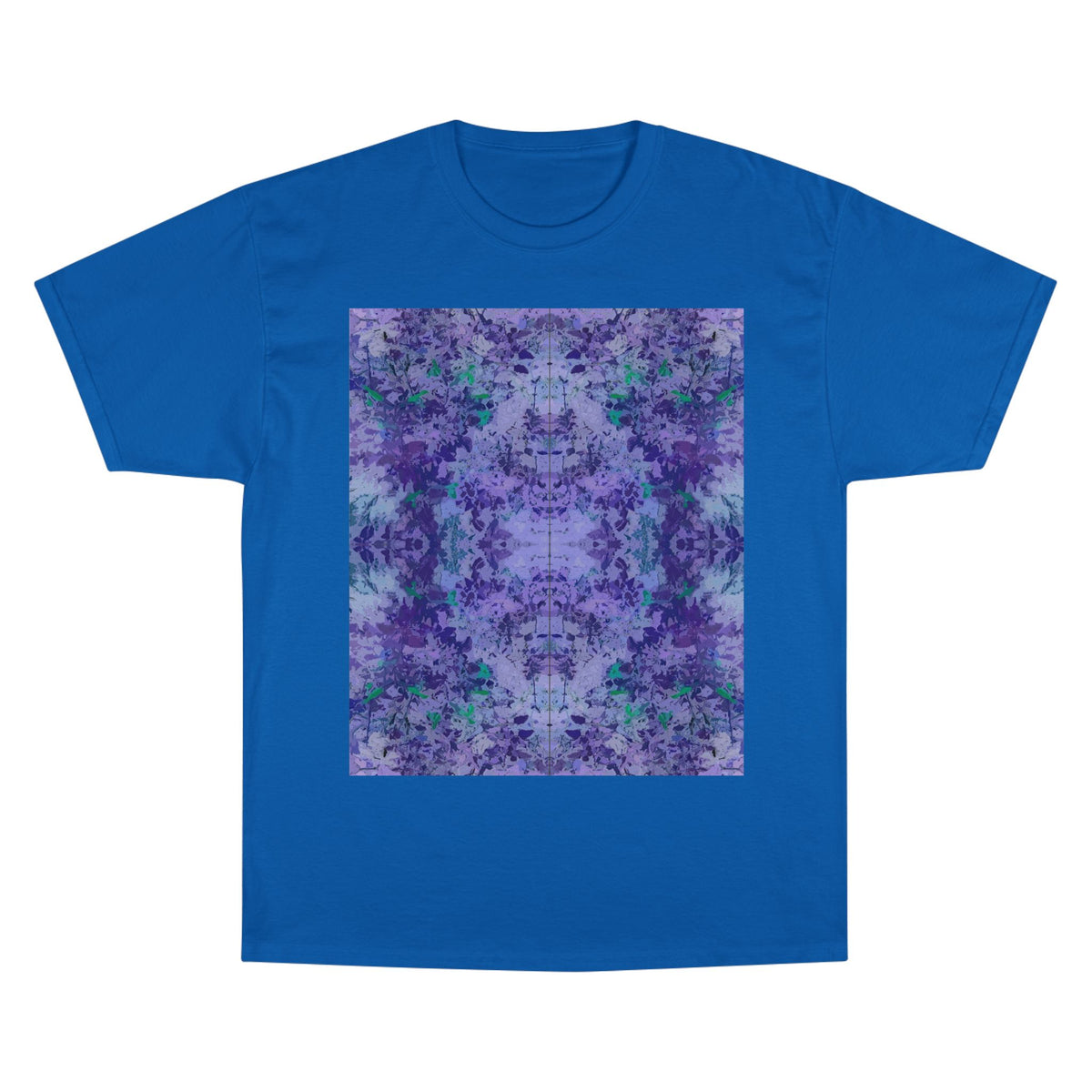 Champion T-Shirt — Purple Kaleidoscope Tie-Dye Graphic Tee
