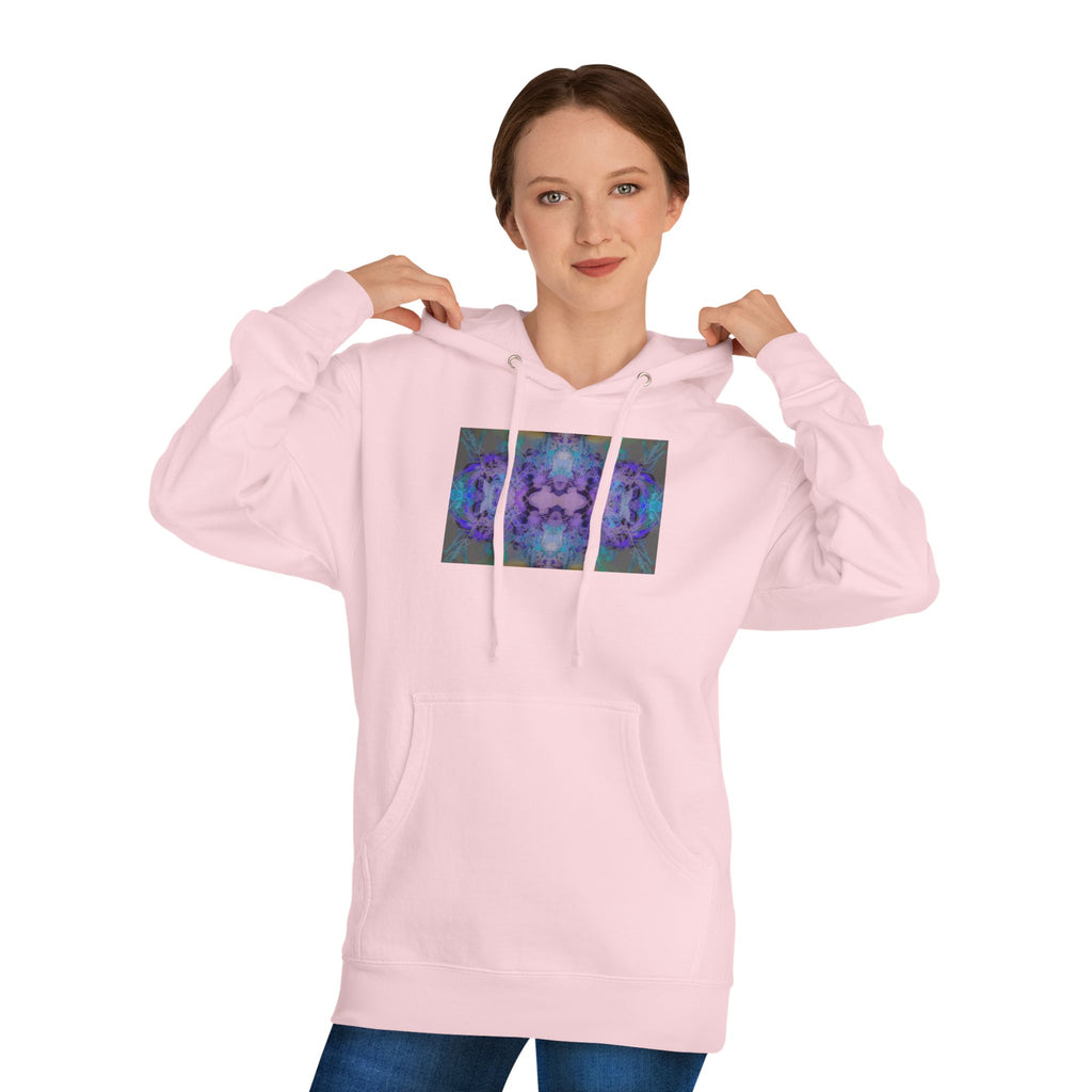Psychedelic Kaleidoscope Hoodie — Abstract Purple Blue Art Sweatshirt