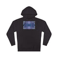 Galaxy Tile Hoodie — Abstract Purple Blue Space Graphic Hooded Sweatshirt