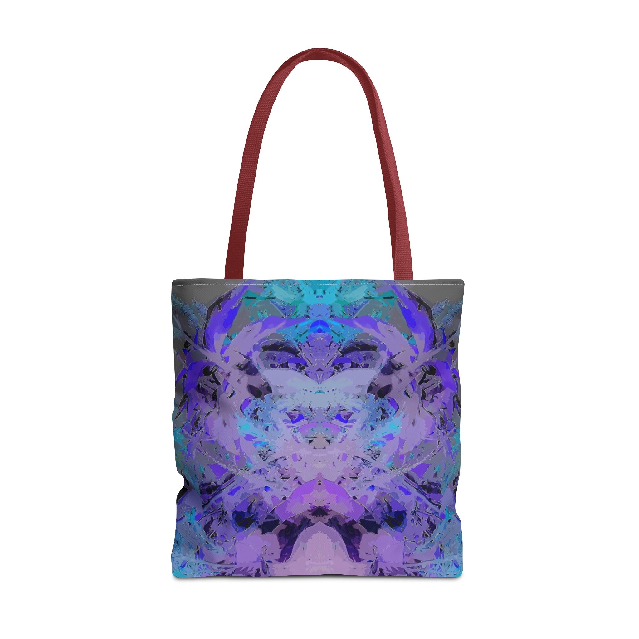 Abstract Purple Blue Mandala Tote Bag — Psychedelic Art AOP Carryall