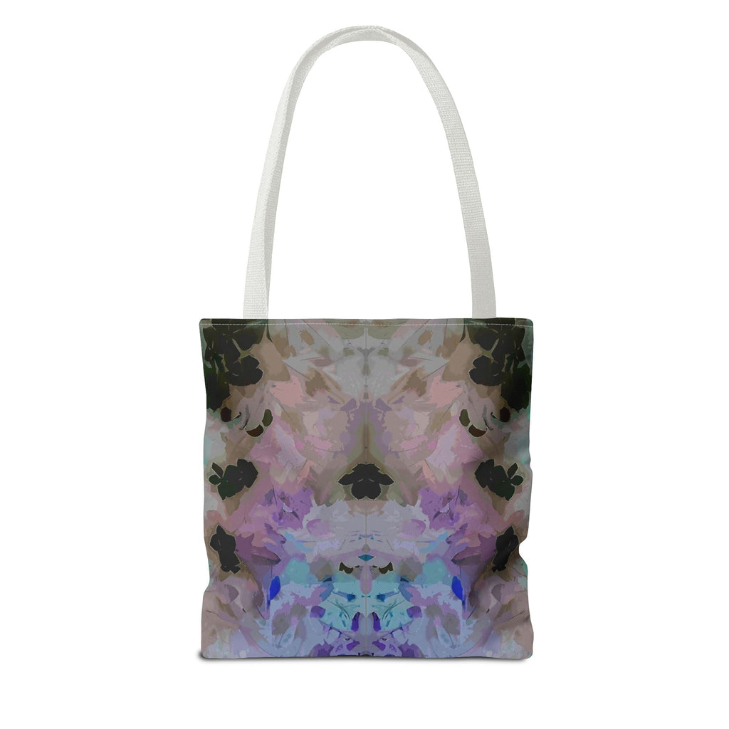 Floral Watercolor Mirror-Print Tote Bag — Pastel Bloom All-Over Print