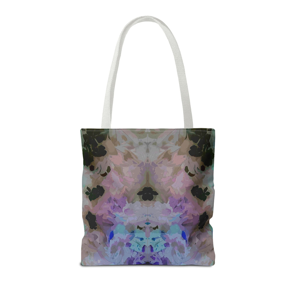 Floral Watercolor Mirror-Print Tote Bag — Pastel Bloom All-Over Print