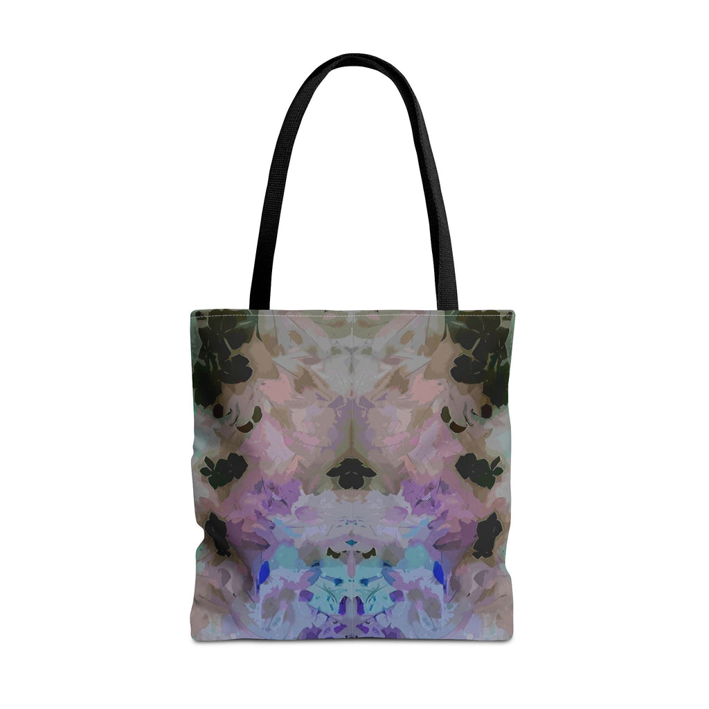 Floral Watercolor Mirror-Print Tote Bag — Pastel Bloom All-Over Print