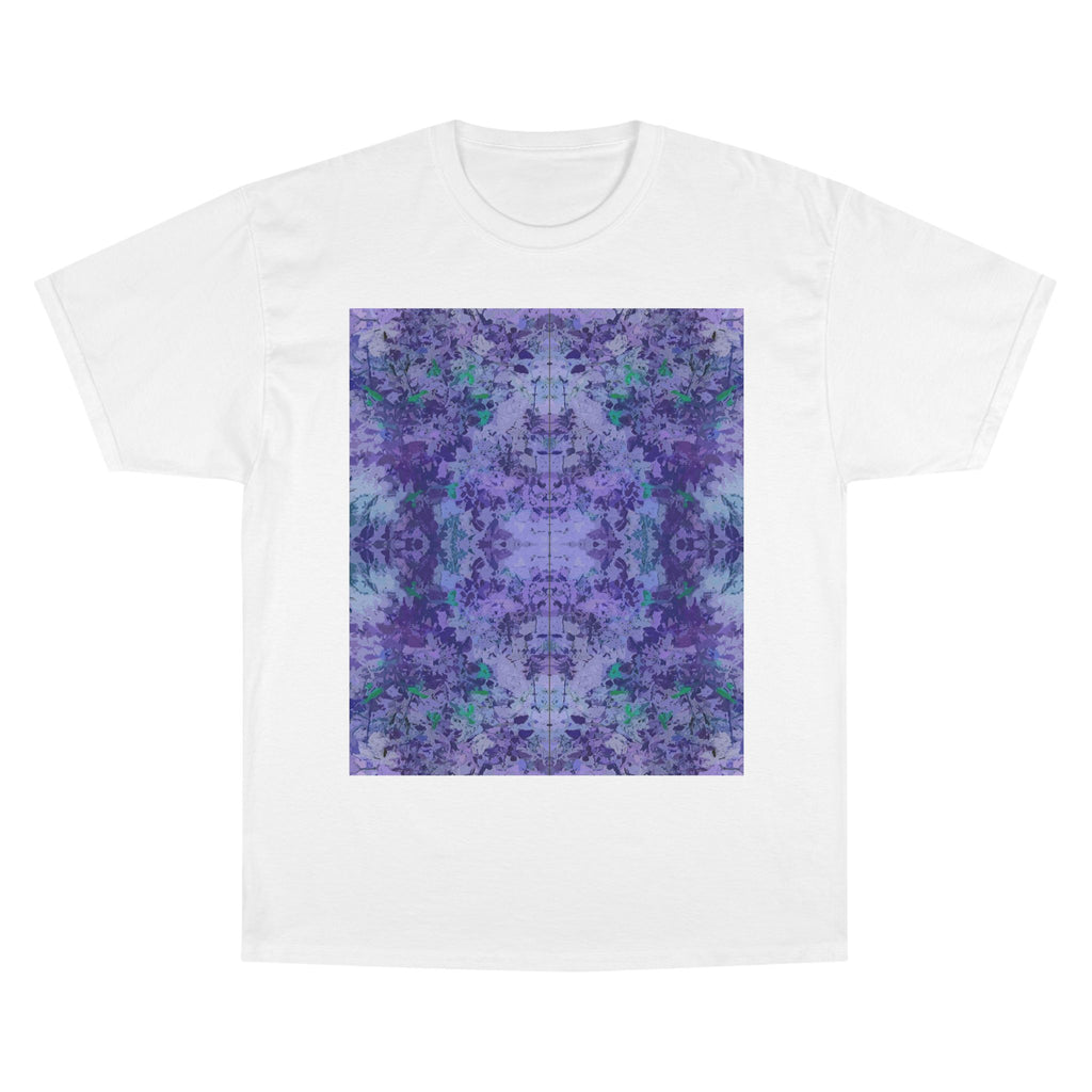 Champion T-Shirt — Purple Kaleidoscope Tie-Dye Graphic Tee