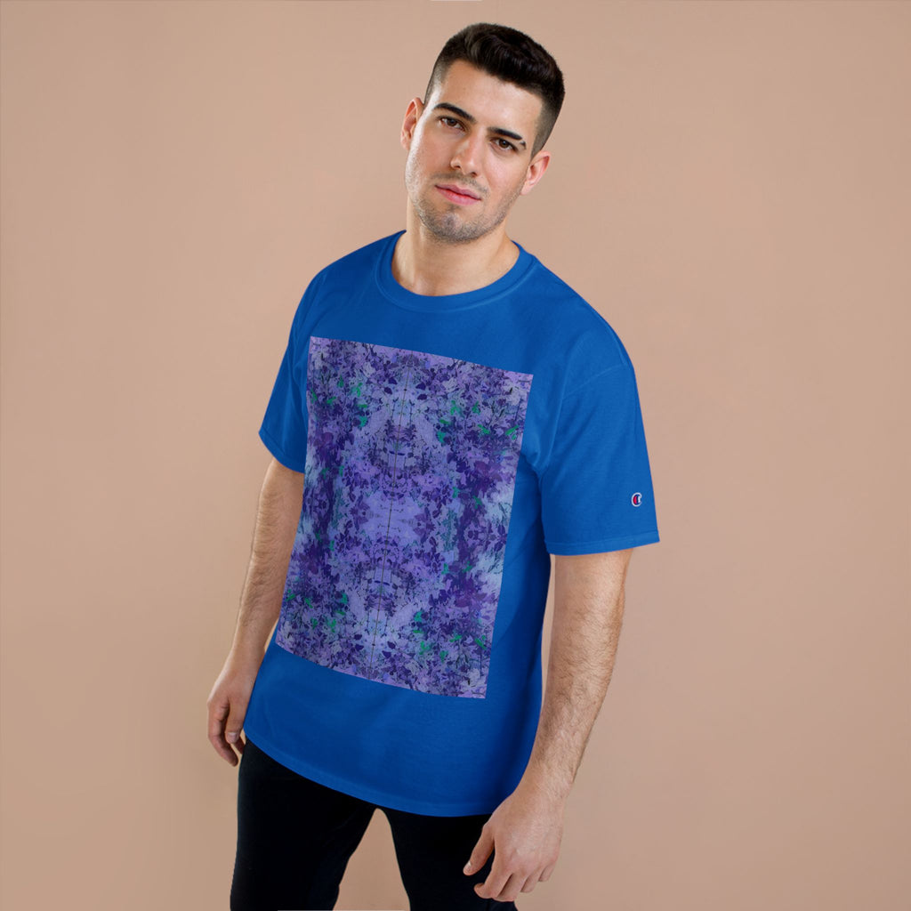 Champion T-Shirt — Purple Kaleidoscope Tie-Dye Graphic Tee