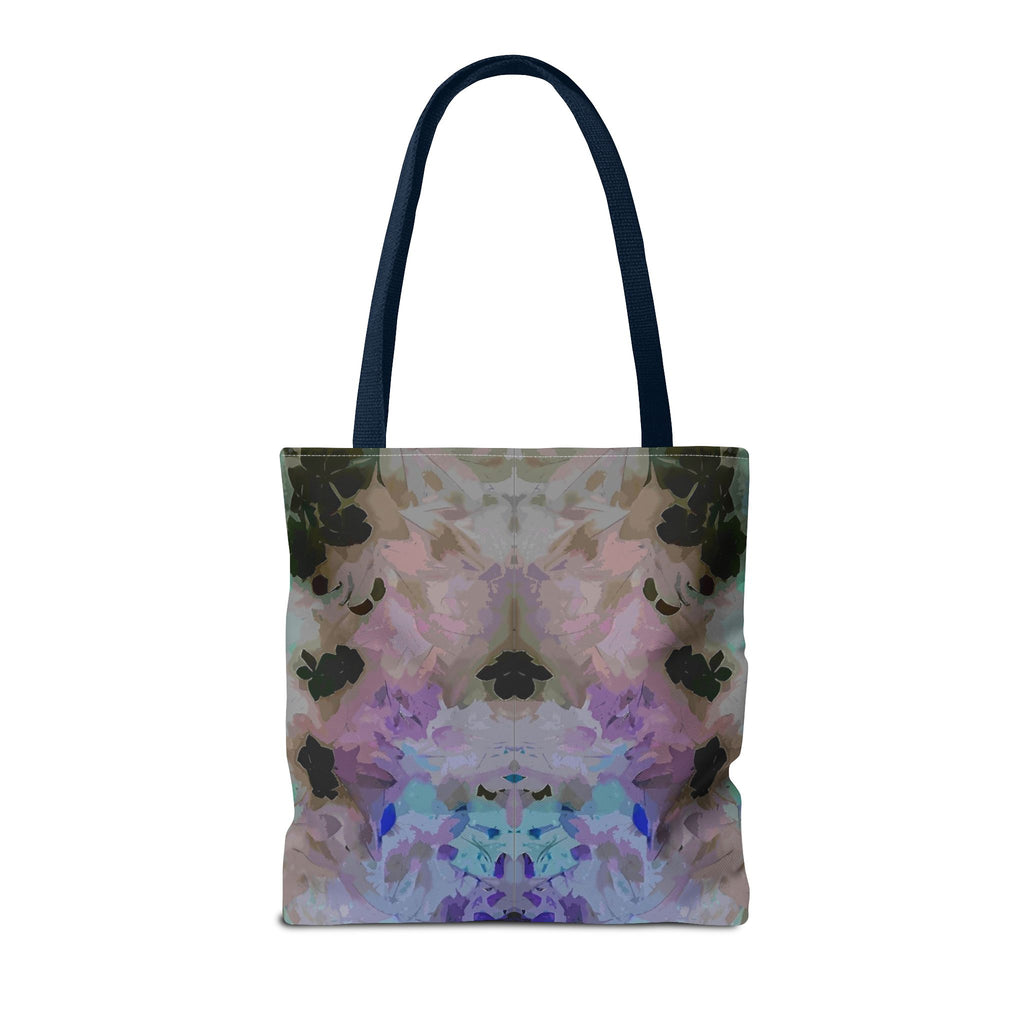 Floral Watercolor Mirror-Print Tote Bag — Pastel Bloom All-Over Print